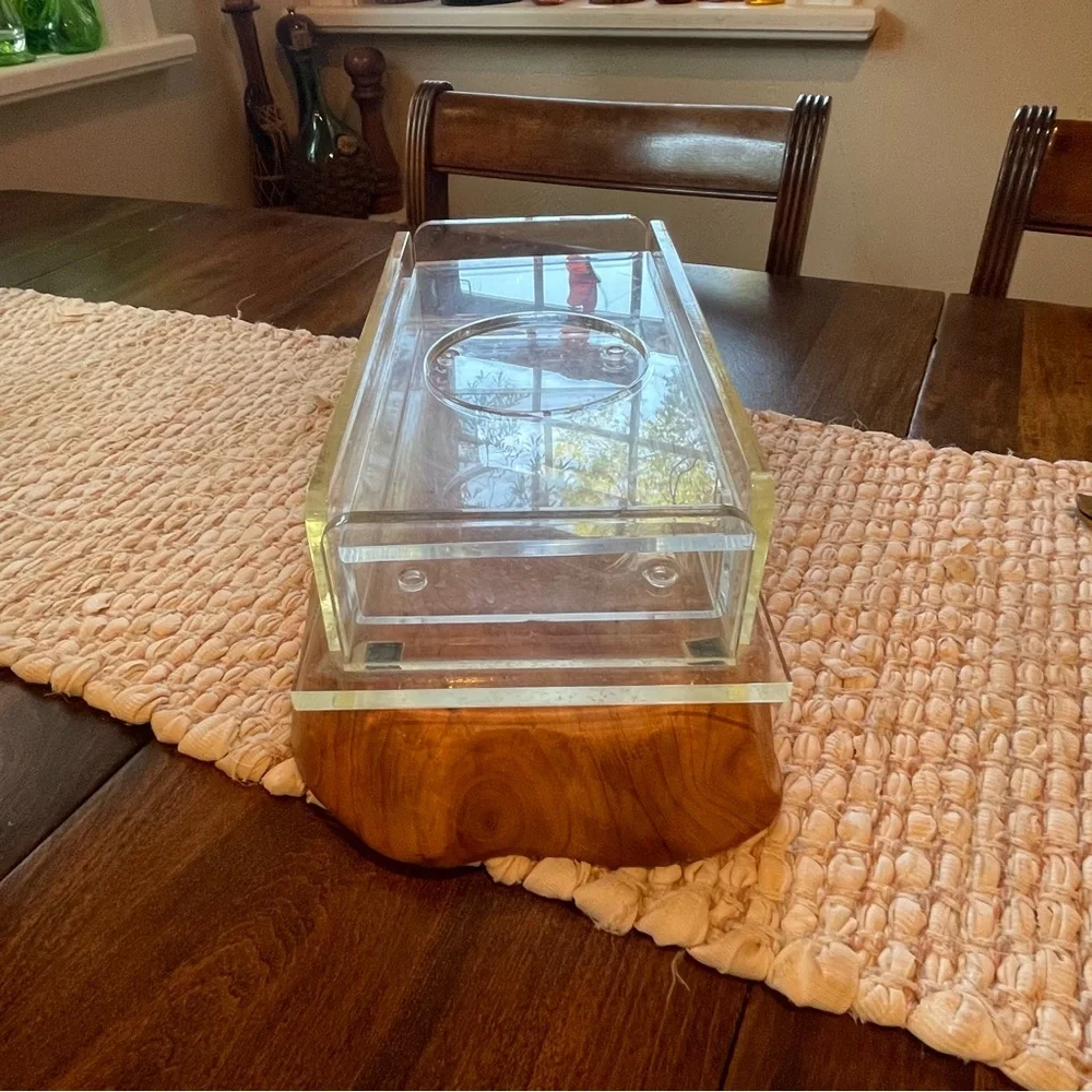 Lucite Acrylic Tissue Box Mid Century Modern Vintage